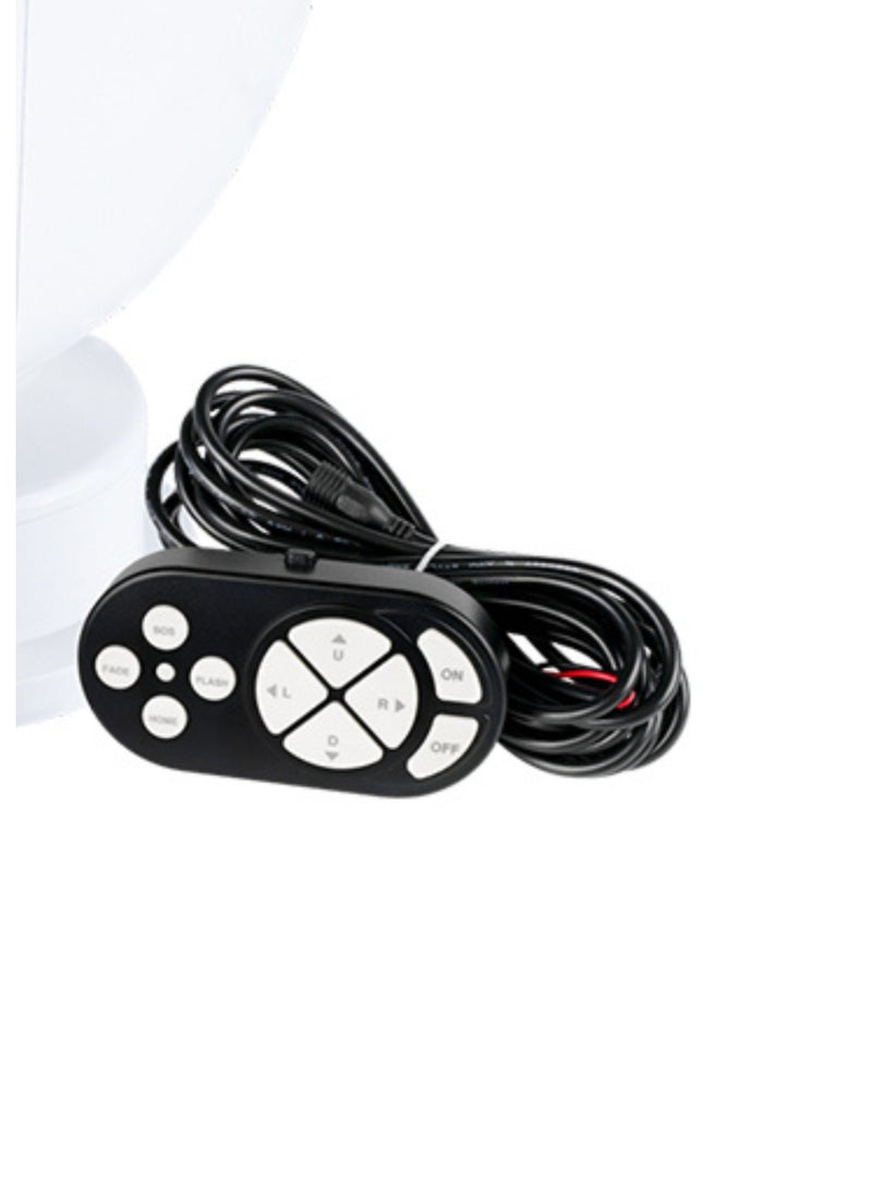 SEAFLO Remote Control LED Marine Searchlight 28W 2700LM 10-30V IP65 360° Rotation - Image 3